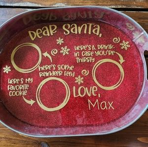 Personalized Santa Tray